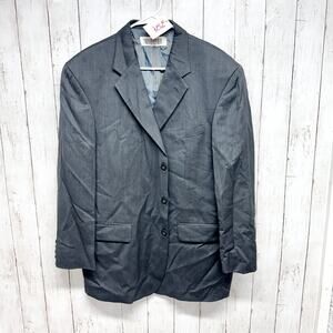 Alfani Jacket Men Chest 42" Gray Single Breasted Two Pocket Three Button Blazer‎